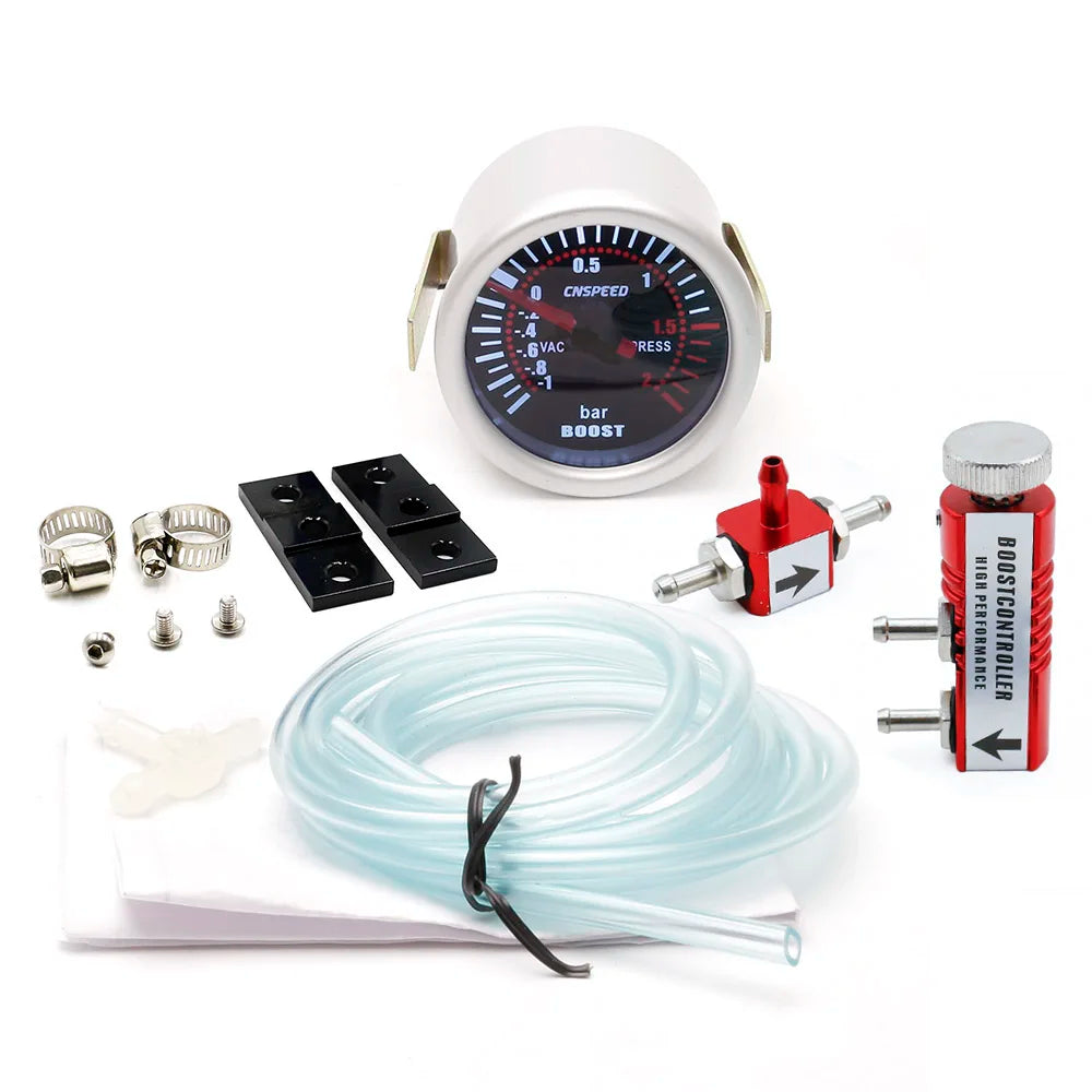 52mm Turbo Boost Gauge With Adjustable Auto Turbo Boost Controller Kit 1-30 PSI