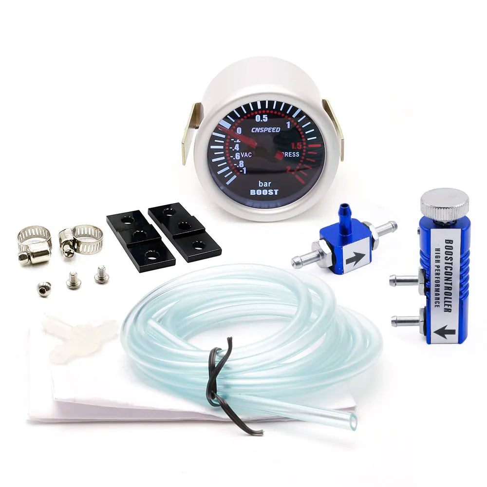 52mm Turbo Boost Gauge With Adjustable Auto Turbo Boost Controller Kit 1-30 PSI