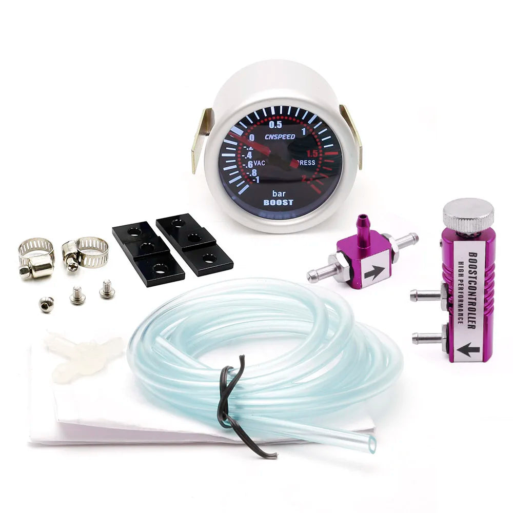 52mm Turbo Boost Gauge With Adjustable Auto Turbo Boost Controller Kit 1-30 PSI