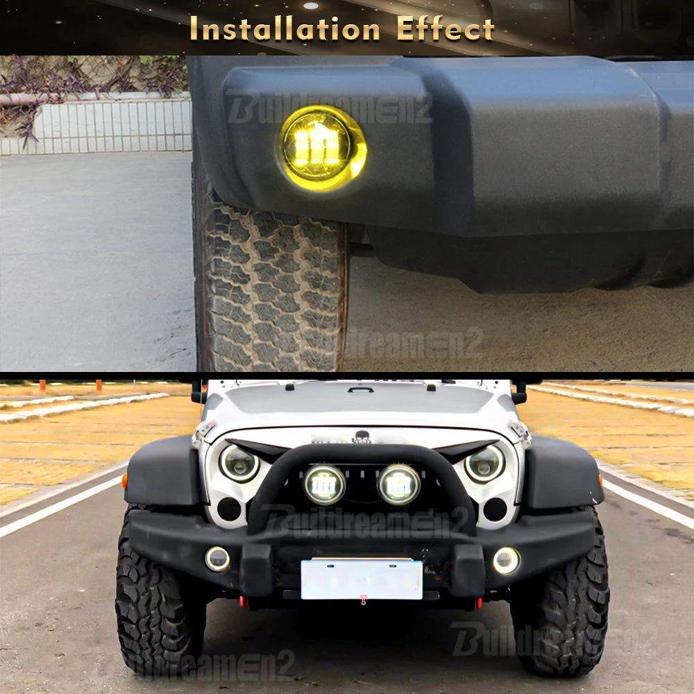 LED Fog Light DRL Canbus Angel Eye Fog Daytime Running Lamp For Volkswagen VW Golf Mk5 Rabbit GTI (1K) 2004-2009