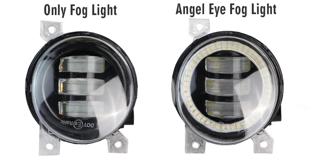 LED Fog Light DRL Canbus Angel Eye Fog Daytime Running Lamp For Volkswagen VW Golf Mk5 Rabbit GTI (1K) 2004-2009
