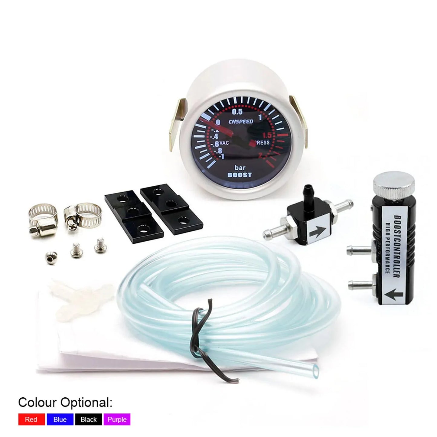 52mm Turbo Boost Gauge With Adjustable Auto Turbo Boost Controller Kit 1-30 PSI
