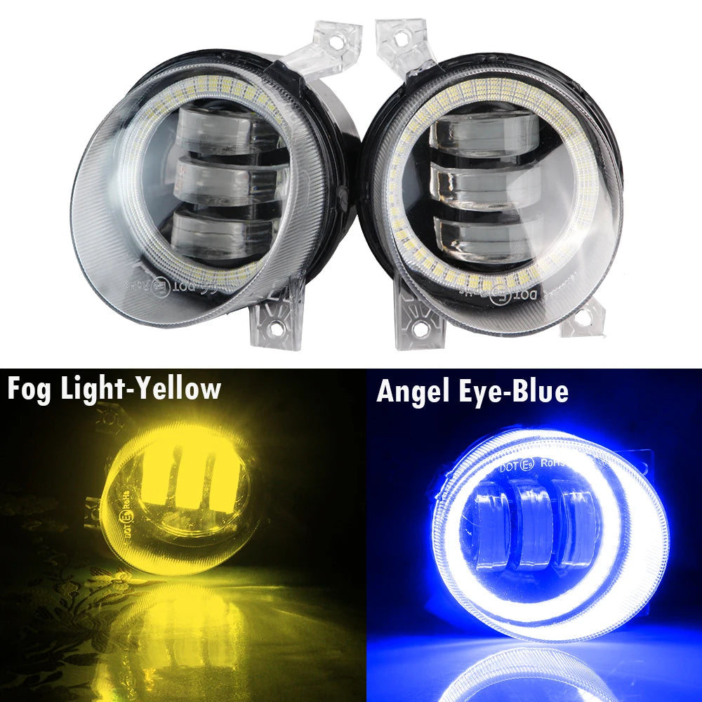 LED Fog Light DRL Canbus Angel Eye Fog Daytime Running Lamp For Volkswagen VW Golf Mk5 Rabbit GTI (1K) 2004-2009