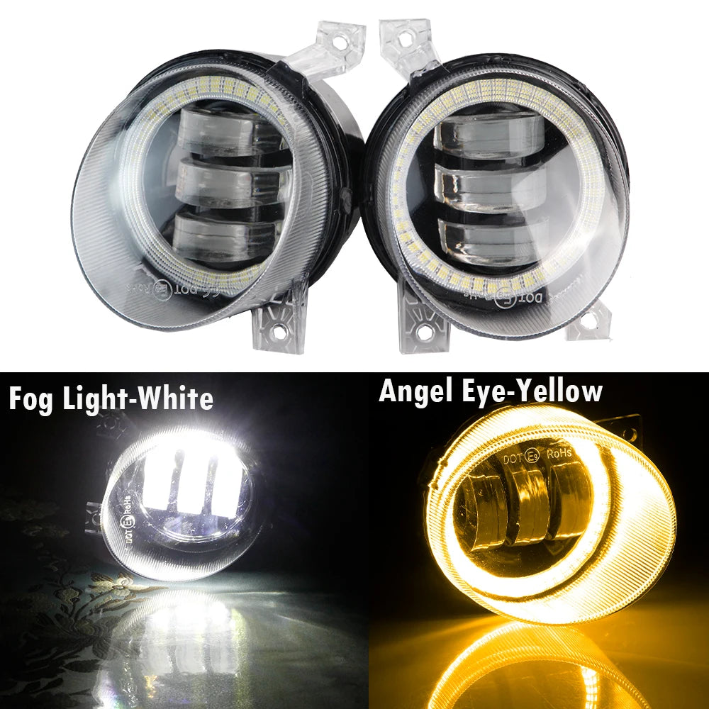 LED Fog Light DRL Canbus Angel Eye Fog Daytime Running Lamp For Volkswagen VW Golf Mk5 Rabbit GTI (1K) 2004-2009