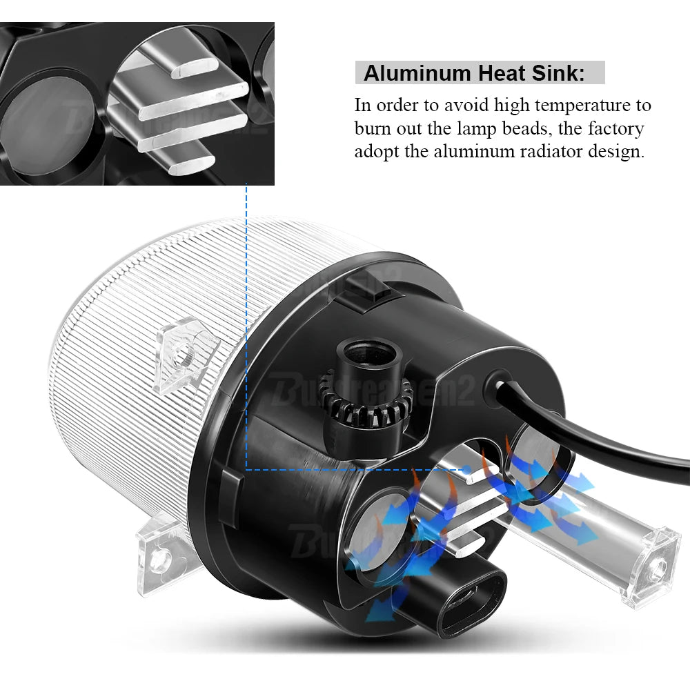 LED Fog Light DRL Canbus Angel Eye Fog Daytime Running Lamp For Volkswagen VW Golf Mk5 Rabbit GTI (1K) 2004-2009