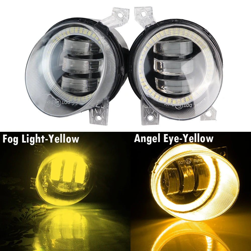 LED Fog Light DRL Canbus Angel Eye Fog Daytime Running Lamp For Volkswagen VW Golf Mk5 Rabbit GTI (1K) 2004-2009