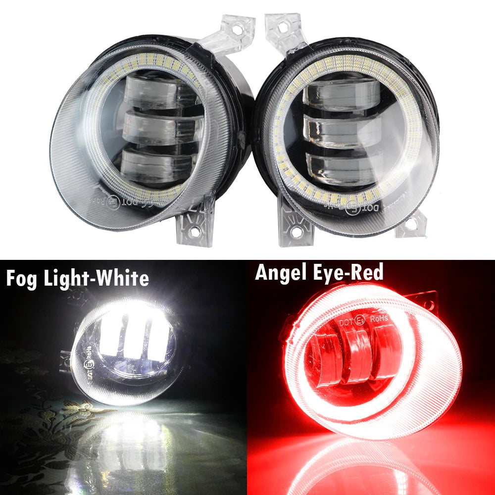 LED Fog Light DRL Canbus Angel Eye Fog Daytime Running Lamp For Volkswagen VW Golf Mk5 Rabbit GTI (1K) 2004-2009