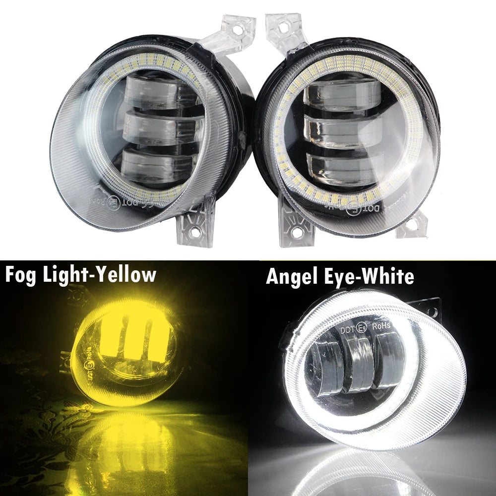 LED Fog Light DRL Canbus Angel Eye Fog Daytime Running Lamp For Volkswagen VW Golf Mk5 Rabbit GTI (1K) 2004-2009