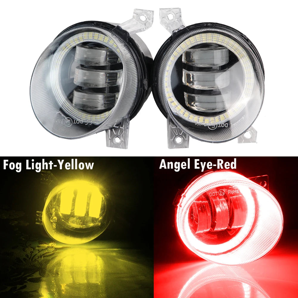 LED Fog Light DRL Canbus Angel Eye Fog Daytime Running Lamp For Volkswagen VW Golf Mk5 Rabbit GTI (1K) 2004-2009